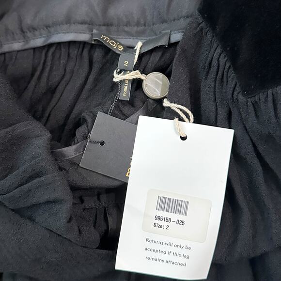 NWT Maje Rudette Open Back Velvet Maxi Dress - Picture 6 of 9